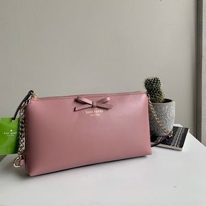 Dark blush Kate Spade cross-body purse